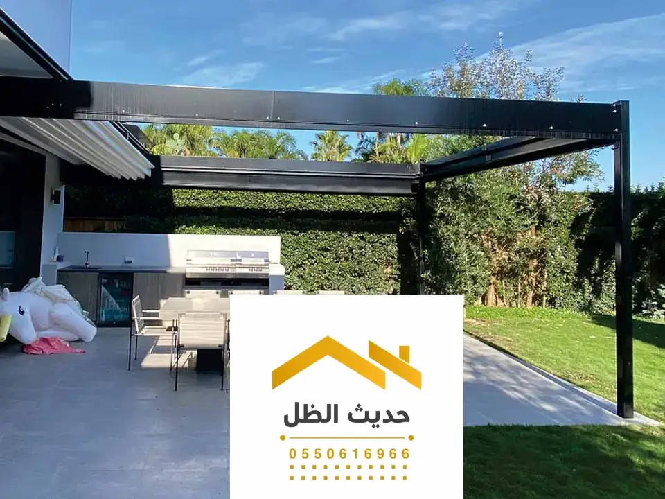 مظلات خشبية مودرن المجمعة