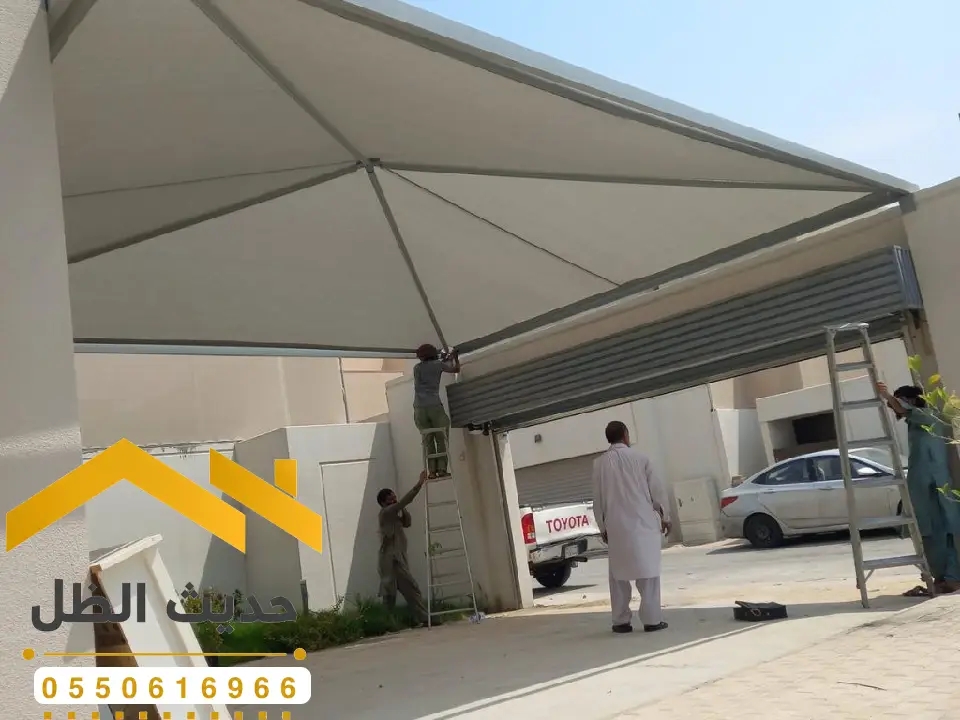 تصميم مظلات سيارات الأفلاج