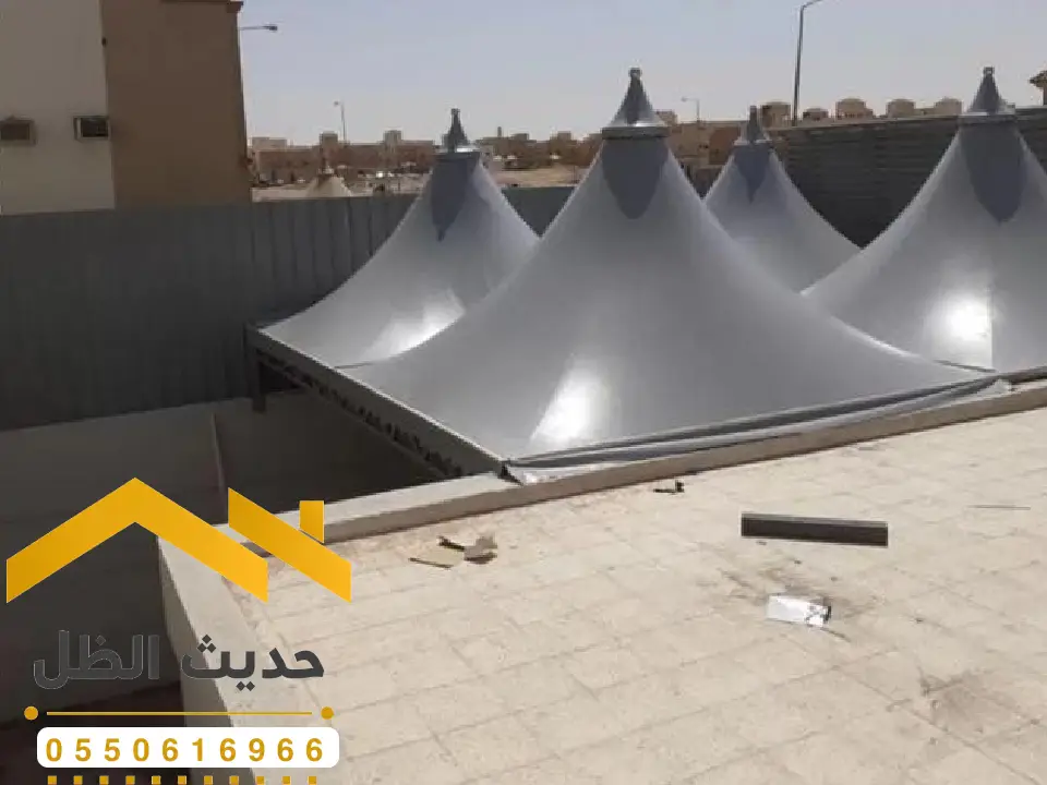 مظلات مواقف سيارات للفلل العمارية