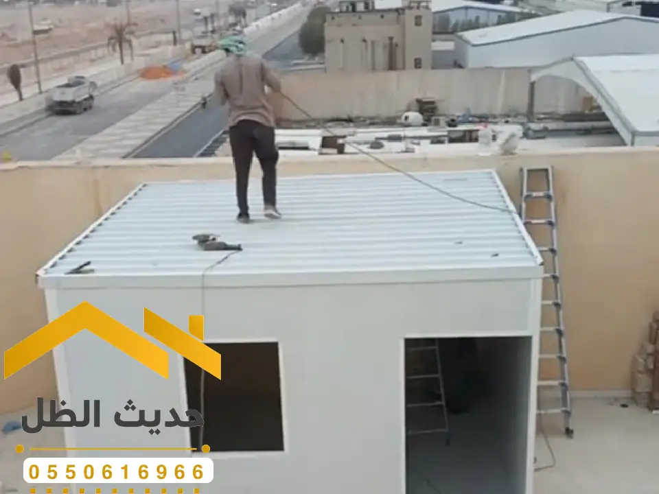 غرفه ساندوتش بانل بالرياض بتصميم عملي وعازل للحرارة