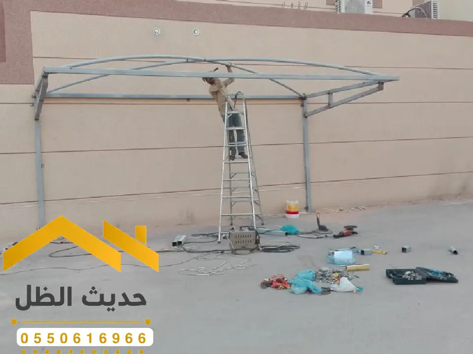 صور مظلات حديد مودرن غرب الرياض 