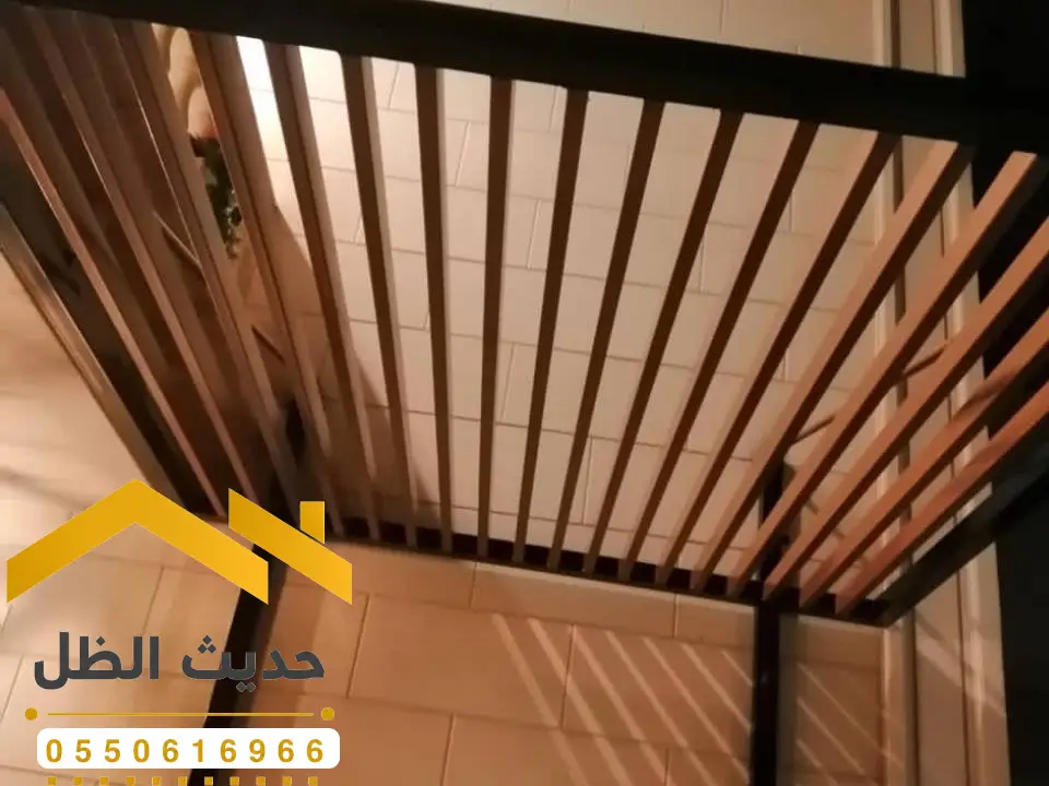 مظلات خشبية بالرياض ، تركيب مظلات خشب وبرجولات مودرن